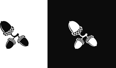 Branch with acorns vector illustration © Aleksei_7799