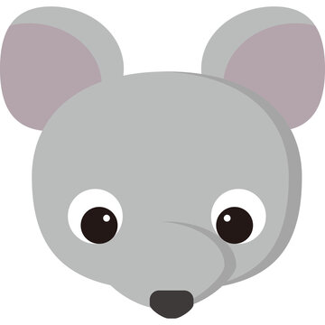 cute mouse baby face