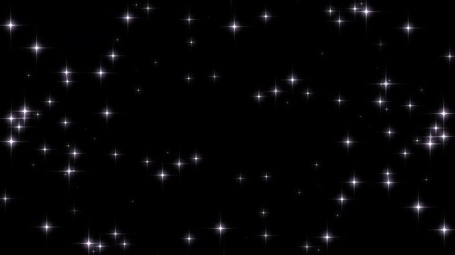 4K Magic glitter sparkle trail, sparkling star dust trail spiral particle effect animation, fast glittering star lines, fairy dust wand shimmer glitter transition on black screen background