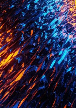 Seamless abstract background texture of a dark, crystalline substance stretching infinitely, representing limitless potential and endless depth, structure, vast, space