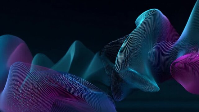 Abstract Waves: A captivating abstract composition of flowing, textured waves in a dynamic interplay of color and form, evoking a sense of fluid movement and artistic expression.