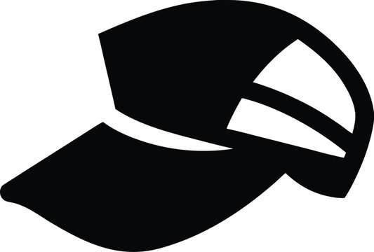 visor silhouette vector illustration on transparent background