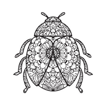 6_Ornamental_mandala_style_ladyb_3_20260426_210414.epsOrnamental Mandala Style Ladybug Silhouette Black and White Detailed Zentangle Beetle Illustration Isolated White Background for Tattoo Art Print 