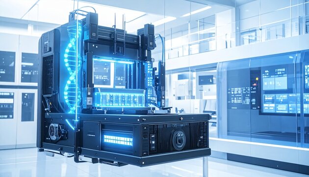 Advanced DNA Sequencing Machine in Modern Laboratory