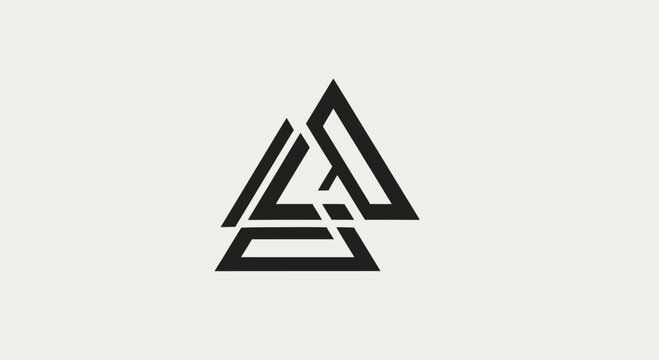 Abstract geometric design with overlapping triangles against a muted background
