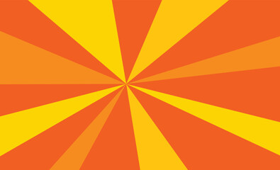 Obraz premium Orange and Yellow Sunburst Radial Background