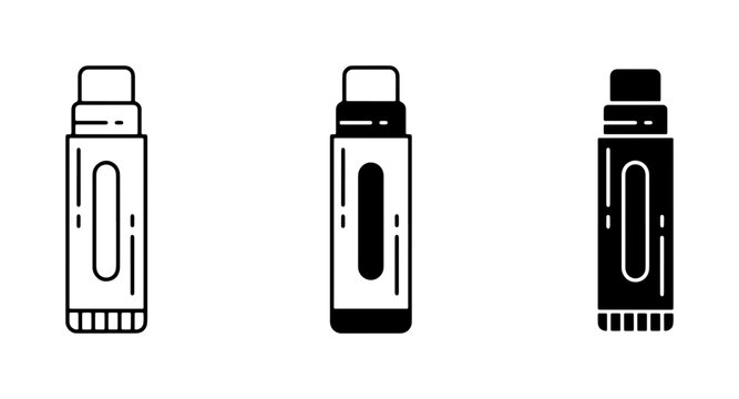 Vape Pen Icons, E-cigarette Vector Set, Electronic Cigarette Graphics, Vaping Device Symbols