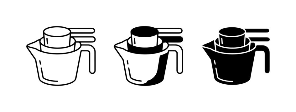 Measuring Cup Icons, Kitchen Utensil Set, Cooking Ingredient Tools