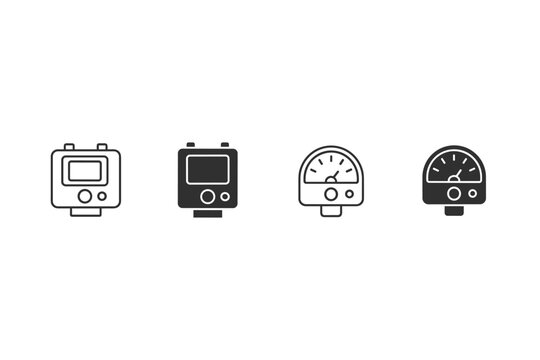 Light Meter Icons Set