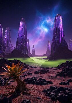 紫水晶の尖塔、異星の微光
