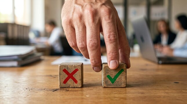 Business Decision Making Choice Success Concept
