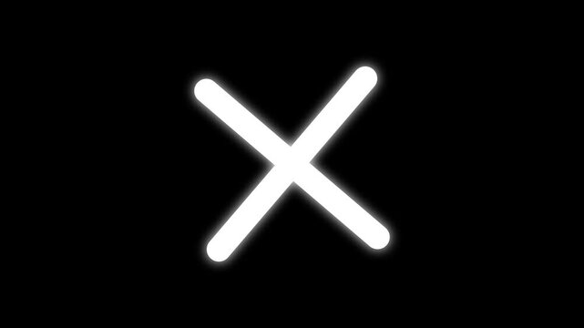Cross mark icon .cross button.cross mark on black background