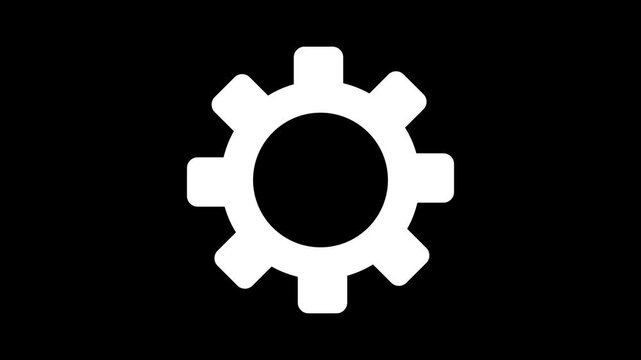 Gear icon.Setting Gear icon.gear mechanism above circuit board representing agility and efficiency in artificial intelligence.