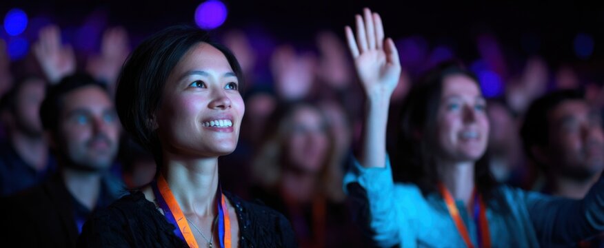 The live audience polling feature sparks immediate excitement and connection among event participants