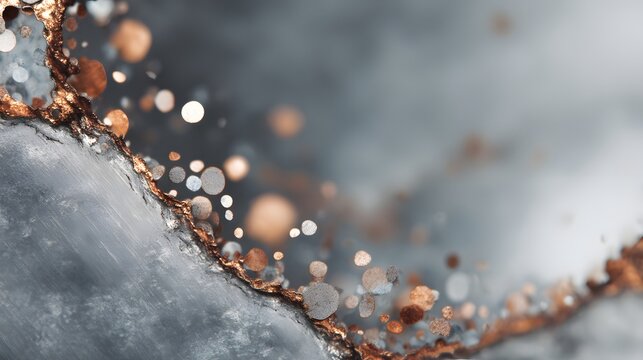 Metal Stress Test Deformation Macro Close-Up Copper Gold Studio