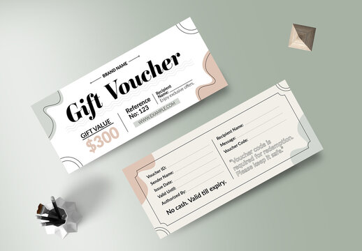 Gift Voucher Template Layout