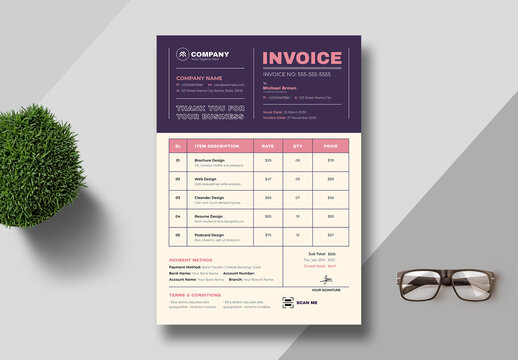 Modern Invoice Template Layout