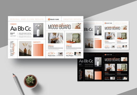 Mood Board Template Layout