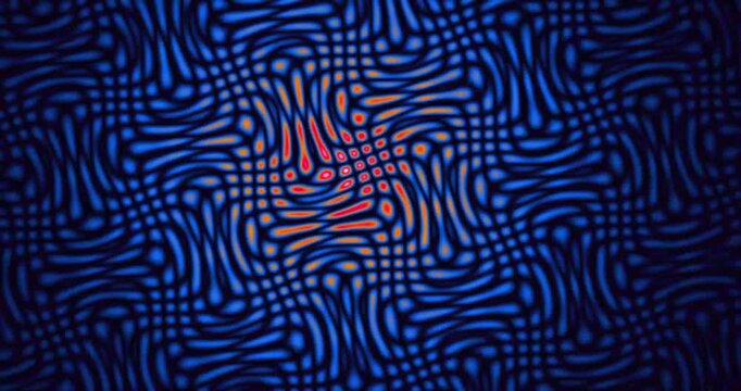 Dynamic Abstract Geometric Patterns With Glowing Color Transitions.