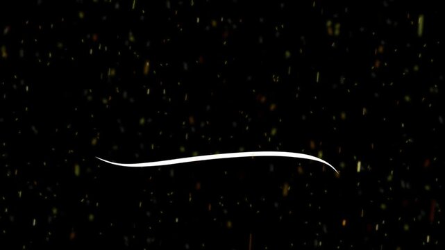 Animated text 'stay wild' on black background with speckles