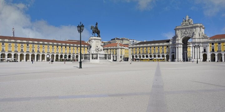 King Jose I equestrian statue, Praca do Comercio, Baixa, Lisbon, Portugal