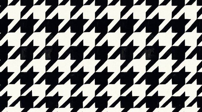 Houndstooth classic pattern classic houndstooth repeating vector pattern bold black and white