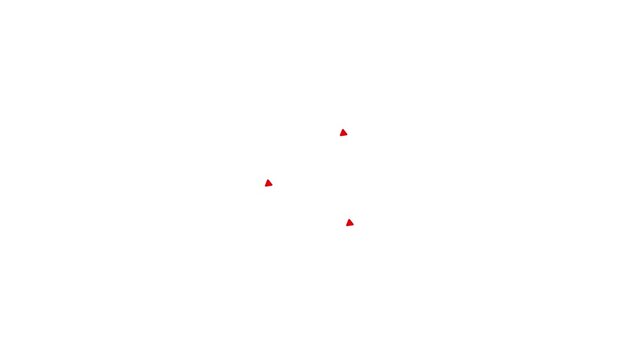 Three white arrows forming a circular rotation symbol on white background.refresh arrow icon Abstract arrow refresh and recycle icon.arrow loading bar animation.arrow animated circle loading gift icon