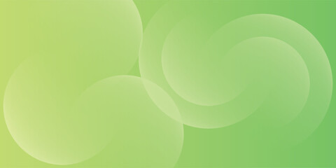 Abstract soft green gradient background with overlapping circular shapes and smooth fluid transitions. © Mielda