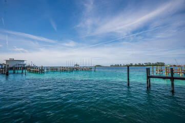 Fototapeta premium Where the ocean meets island energy, Nassau, The Bahamas