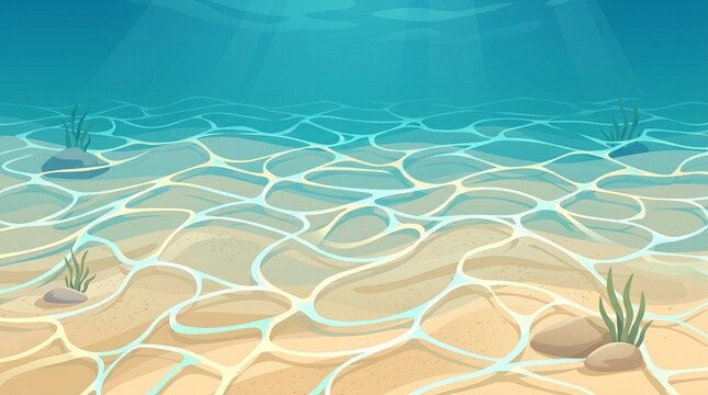 Underwater caustic light vivid underwater caustic light pattern on sand floor
