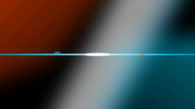 Dynamic horizontal light streak with a modern lens flare effect set against a vibrant gradient background perfect for technology and data themes