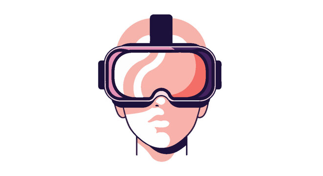 Futuristic Virtual Reality headset worn by a person, representing immersive technology and digital experiences