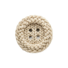 Obraz premium Knitted button with four holes