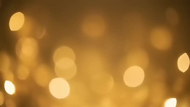 Abstract golden bokeh lights background with soft focus effect for design.