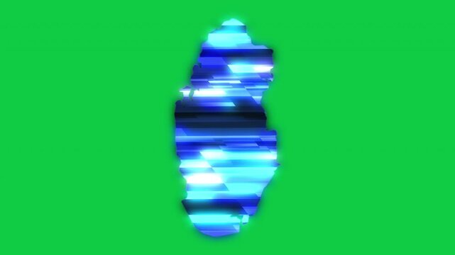 Qatar blue news headline effect map pop animation green background