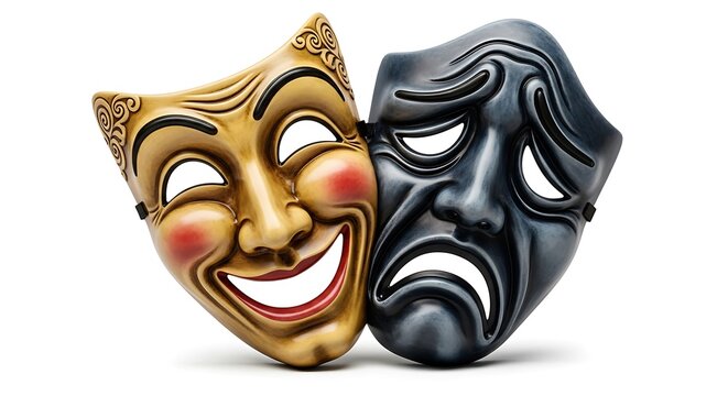 Theatre Masks Comedy and Tragedy.
