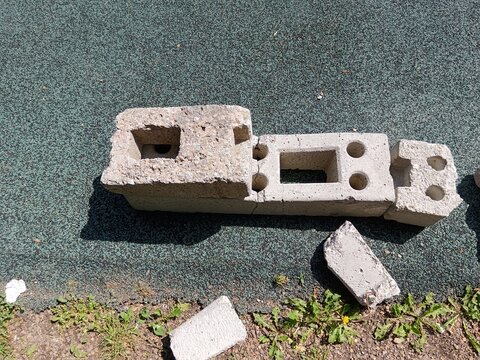 close up of a cylinder  blocks