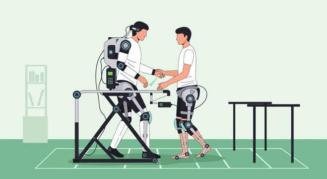 Robotic exoskeleton assisting human movement, rehabilitation, and future mobility