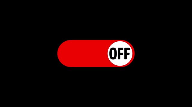 Smooth sliding toggle switch animation for user interface design.