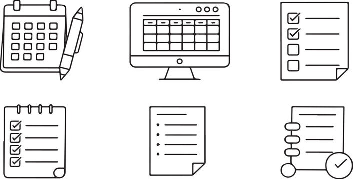 Business documents and office supplies are organized on a desk