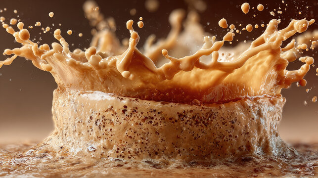 Spectacular Coffee Splash A HighSpeed Capture of Liquid Art.