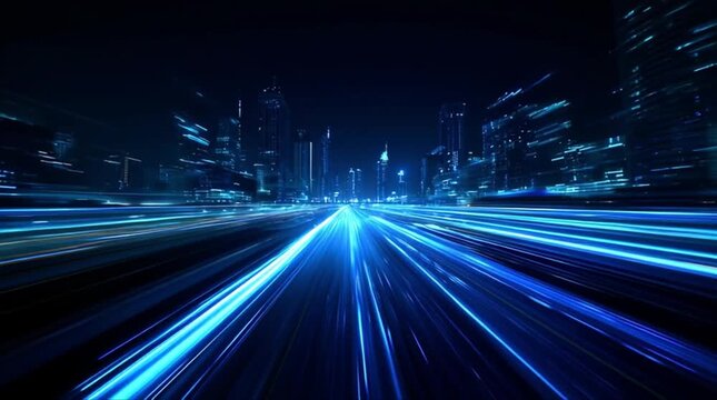 High Speed Digital Neural Network Highway in Futuristic Smart City (AI Generated)