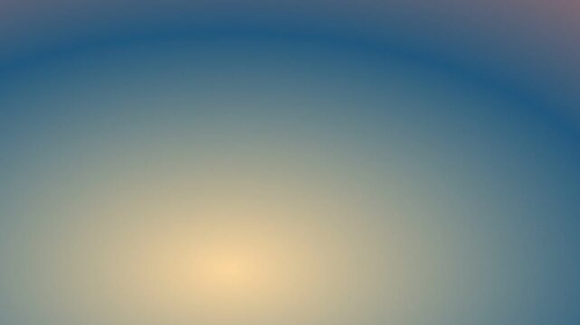 Minimalist blue and gold gradient background, soft ethereal light leak animation, abstract atmospheric color transition for cinematic video overlays