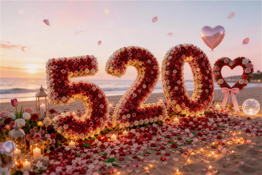 Romantic Confession Amidst the Sea of Flowers on 520