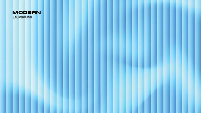 Abstract Light Blue Gradient Vertical Slats Background, Modern Ribbed Texture with Soft Waves for Medical Tech, Corporate Web Header and Minimalist Wallpaper