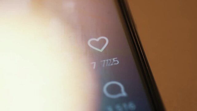 Abstract Social Media Feed Timelapse Likes Comments Rapid