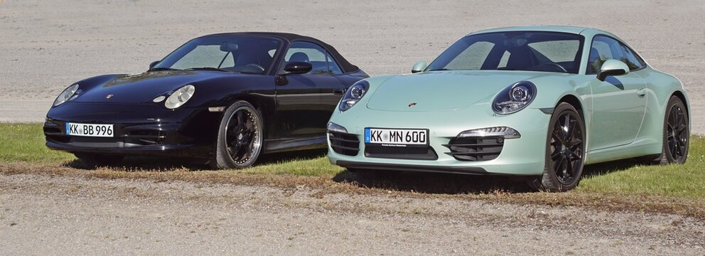 Porsche, 911, 996 Carrera Cabriolet, 991 Carrera Coupe