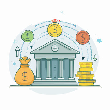 Financial Transaction and Banking Concept