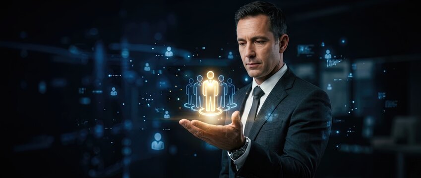 Empowering business transformation through digital innovation in modern offices professional environment action-oriented dynamic viewpoint futuristic concept
