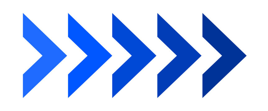 Abstract blue road moving dynamic symbols. Simple abstract blue color arrow border slash line vector pattern. 	